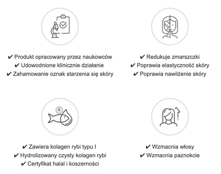 PURE - Termin ważności: 21.09.2026 r. - hydrolizowany kolagen rybi z naturalną witaminą C - różowa malina (30 porcji / 30 saszetek)